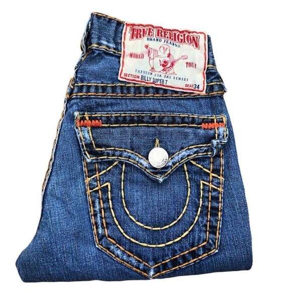True Religion Jeans Size 29 BILLY SUPER T Blue - Picture 1 of 7